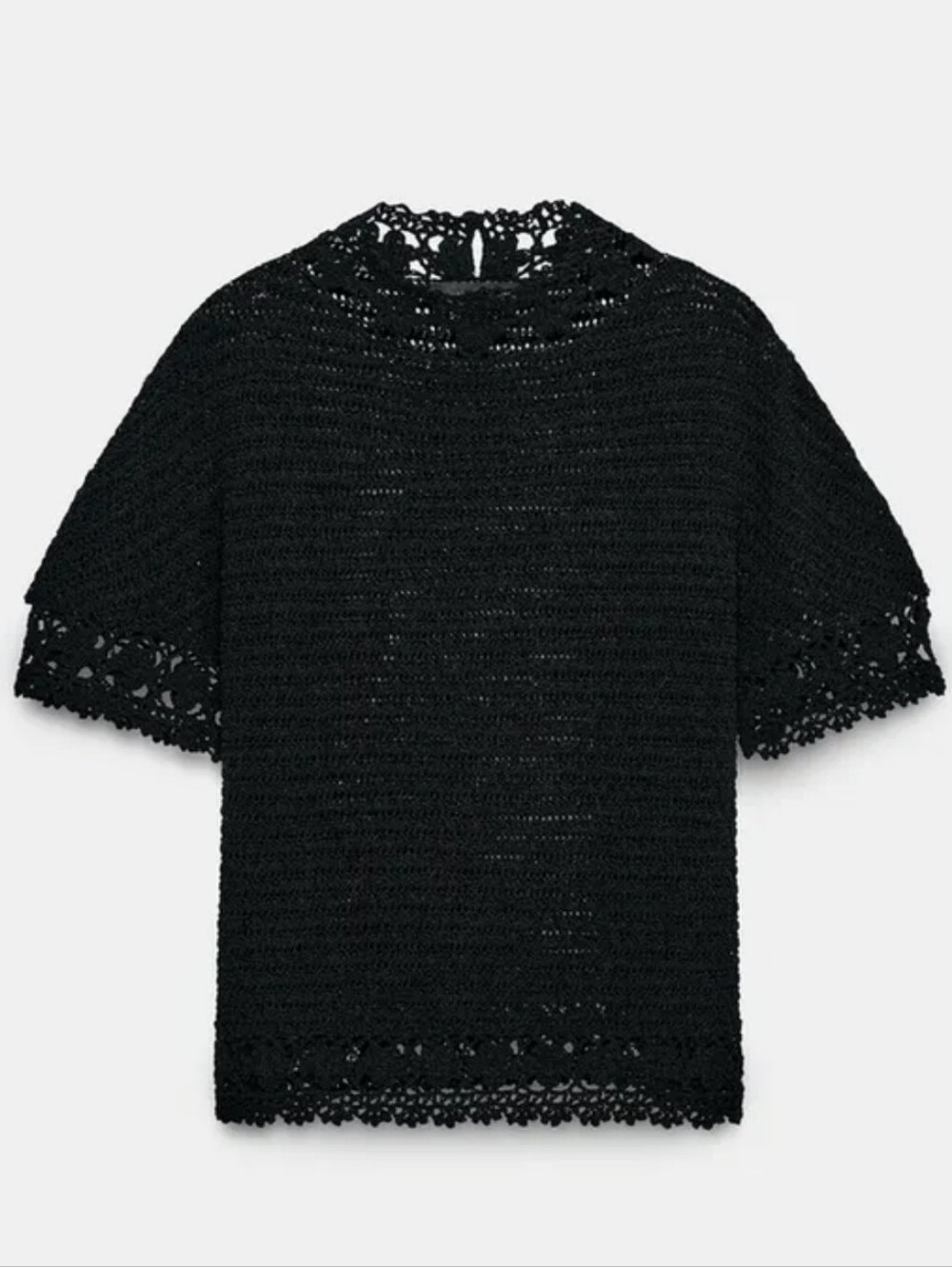 (1770) NWT ZARA High Collar Top, Size M